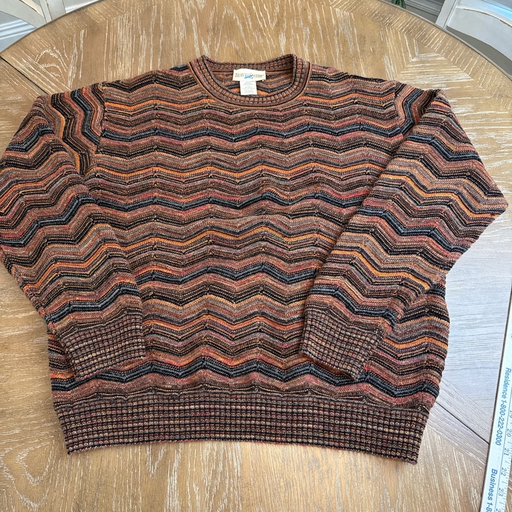 Vintage TravelSmith Pattern Sweater